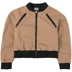 Karl Lagerfeld Khaki Logo Jacket - Coats and jackets - 8 years - Beige - Mädchen