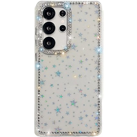 Mobilskal till Samsung Galaxy S26 Ultra Rhinestone Glitter TPU + PC Transparent