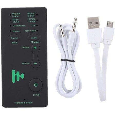 Röstförvrängare för PS4 Xbox One Bärbar Mikrofon Ljudeffekter Live Sändning Röstförklädnad för Mobiltelefon PC Bärbara datorer PS4 Xbox One Spel