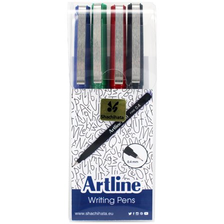 Artline Fineliner 200 0.4 mm 4er-Pack