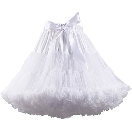 Dame elastisk talje Chiffon underkjole Puffy Tutu Tulle