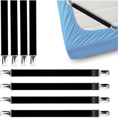 8 st lakanfästen håller lakan på plats - hörnband Suspe