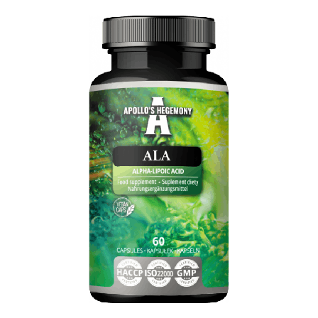 ALA Alpha Lipoic Acid 600 mg - 60 kapsler