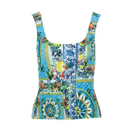 Princess goes Hollywood Rib Top Amalfi , Blauw , Dames , Maat: S