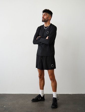 7 DAYS Active Training Long Sleeve Tee - Black - XXL