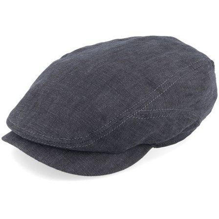 Stetson - Grå flatcap Keps - Driver Linen Grey Flat Cap @ Hatstore