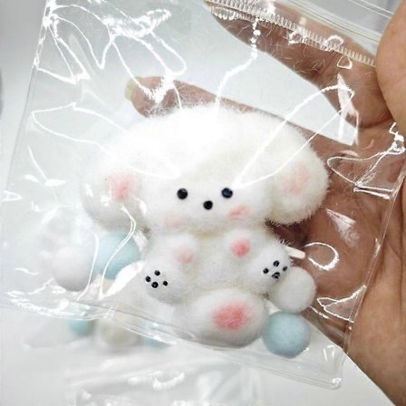 Kawaii Plysj Stress Relief Leker - Kanin Sau Gris Hund Engel Squishy Gave, Klem Fingerleke for Barn