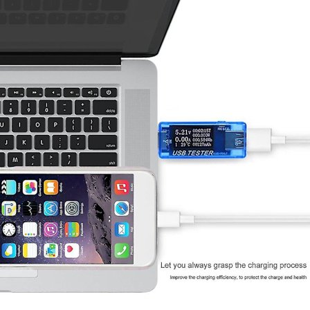 USB Multifunktionell Testare 0-99999mAh Kapacitet 0-150W Effekt