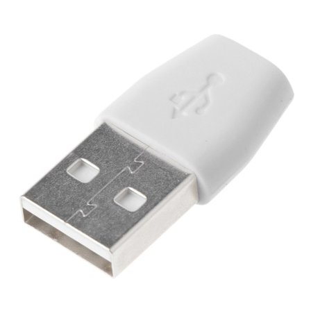 USB En Hane till Micro USB Hona-adapter för Micro USB fläkt / LED-ljus USB SD TF-kortläsare