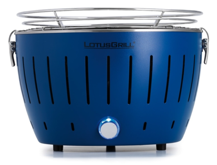 LotusGrill Mini Røykfri kullgrill Blå Ø26cm G280