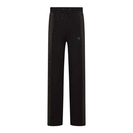 Guess Logo strip sportswear pants , Zwart , Dames , Maat: S