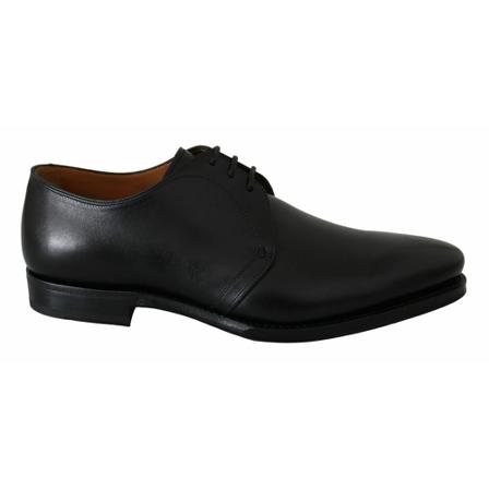 Dolce & Gabbana, Leather Oxford Shoes Czarny, Mężczyzna, Rozmiar: 42 EU