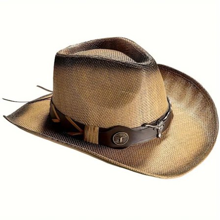 Vintage Olki Cowboy-hattu Tyylikäs Hengittävä Leveälierinen Jazz Cowgirl-hattu Unisex Naisille Miehille