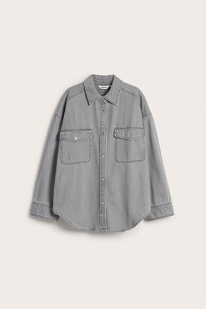 Kappahl | Jeansskjorte | Sølvgrå