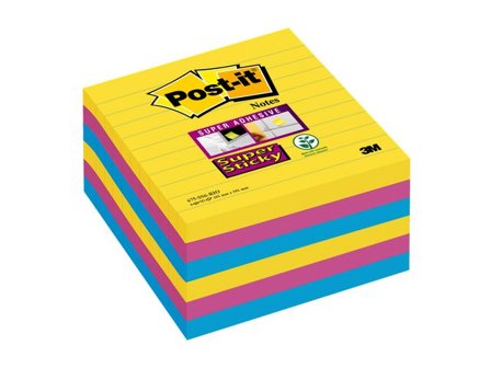 Post-it Notes SS Carnival 101x101mm 6/fp - Lyreco - Kontorsmaterial > Notes och Post-It > Notes - Extra sticky