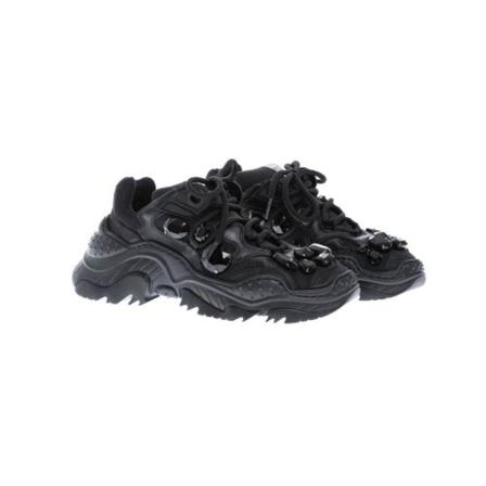 N21 Billy Sneakers with rhinestones Sort, Dame, Størrelse: 36 EU
