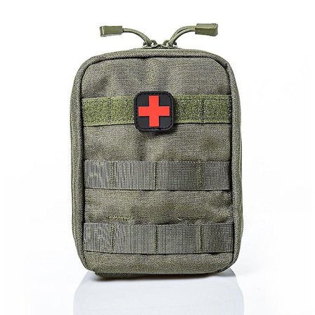 Lääketieteellinen vyölaukku Ensiapupakkaus Selviytymispakkaus Kompakti Sotilaallinen Ulkoiluhätätilanne (tyhjä) ArmyGreen