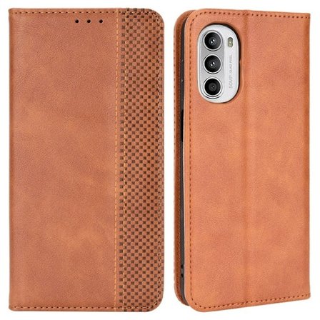 Bofink Vintage läder Motorola Moto G82 / Motorola Moto G52 fodral - Brun