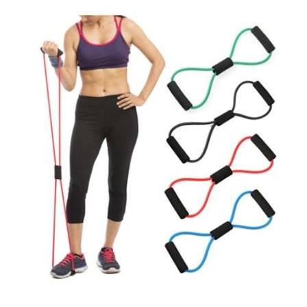 Modstandsbånd - Træningsbånd, Modstandsbånd, yoga, rehab multicolor