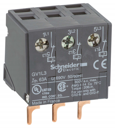 Schneider Electric GV1L3 Strømbegrenser 63 A, 100 kA, Elfordeling & strømforsyning