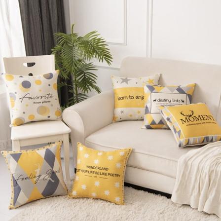 Set med 6 putetrekk 45 x 45 cm Søte dekorative putetrekk Bil