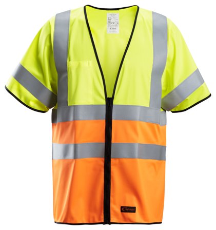 Snickers Workwear 4361-6655 Varselväst gul/orange, flamskydd XXL, Kläder
