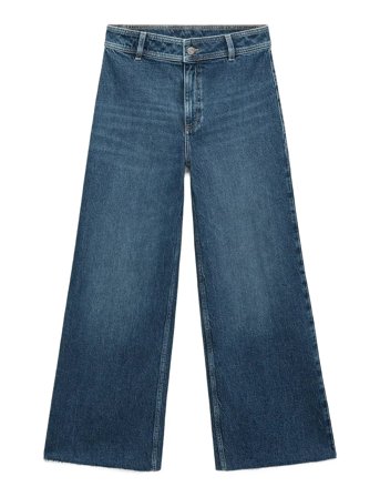 Mango Catherin Culotte High-Rise Jeans Blå