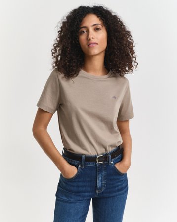 GANT Damen T-Shirt (S) Beige