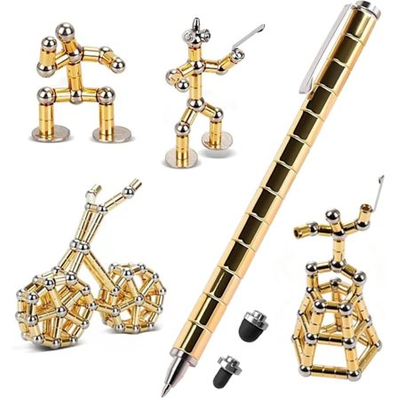 Kreativ Magnetisk Metallpenna Dekompressionsleksak Fidget Penna
