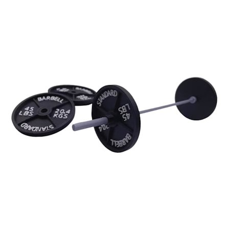 Mini Barbell Ornament Fitness Ornament Kontor Bord Dekoration Til Bordplade Indendørs