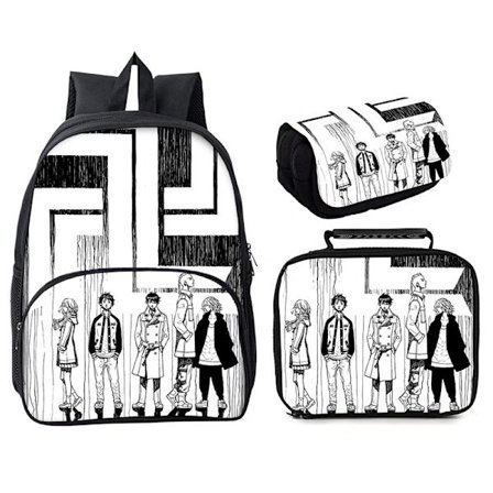 Tokyo Revengers Ryggsäck 3 delar 16 väska Style 25