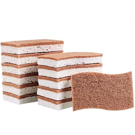 Naarmuuntumaton sieni 12 kpl 11x7x2 cm Naarmuuntumaton hankaussieni Astianpesusienet Puhdistussienet Sienet Selluloosasienet astioiden pesuun