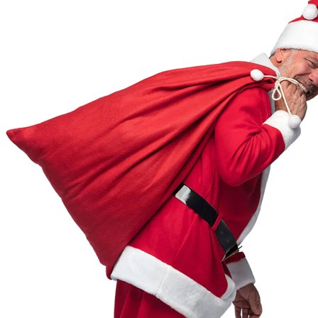 Jultomte Röd Julklappssäck