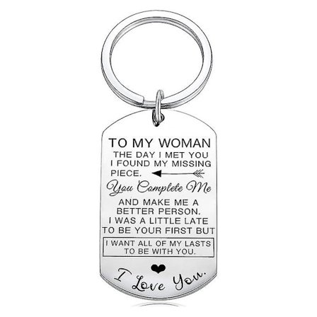 Alla hjärtans dag presenter till min man och till min kvinna nyckelring årsdag för honom make presenter från fru födelsedagspresenter för pojkvän 