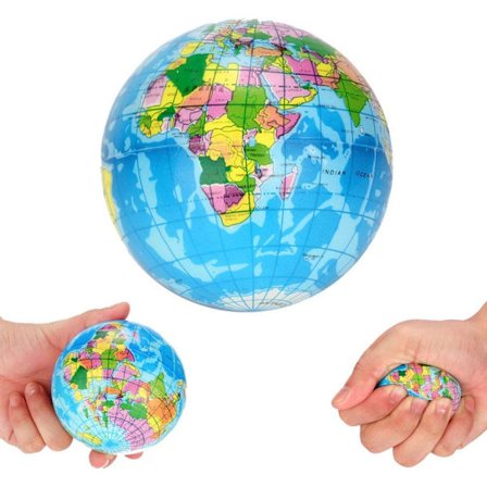 6 stk Antistress Hoppende Kule Softball Springball Jordklode