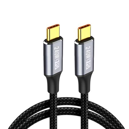 PD240W uros-uros Type-C tyyppi C datalinja 5A 48V QC3.0 pikalatauskaapeli