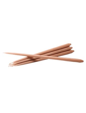 Stoff Taper Candles By Ester & Erik, Box With 6 Pieces Home Decoration Candles Pillar Candles Pink STOFF Nagel