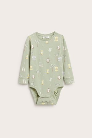 Kappahl | Eläinkuvioinen body Vihreä 68 | Vihreä