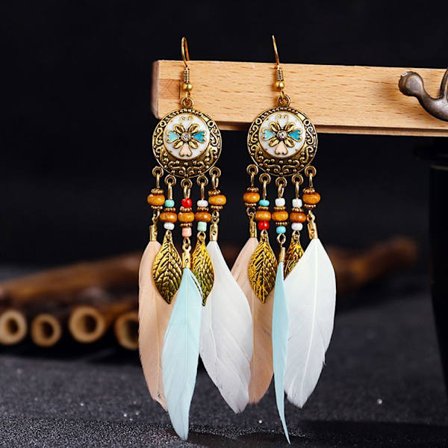 Dingle øredobber Tassel Beads Øredobber 7 7