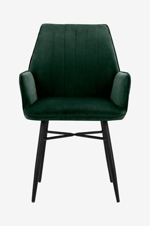 Loft24 - Matstol med armstöd ANZO, 2-pack - Grön - Karmstolar - Från Homeroom