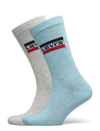 Levis Regular Cut Sprtwr Logo 2P Underwear Socks Regular Socks Blå Levi ́s