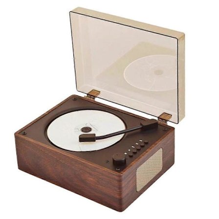 Retro CD-spelare Uppladdningsbar Stöd CD BT USB 3.5mm AUX Portabel CD-spelare Bluetooth 5.0