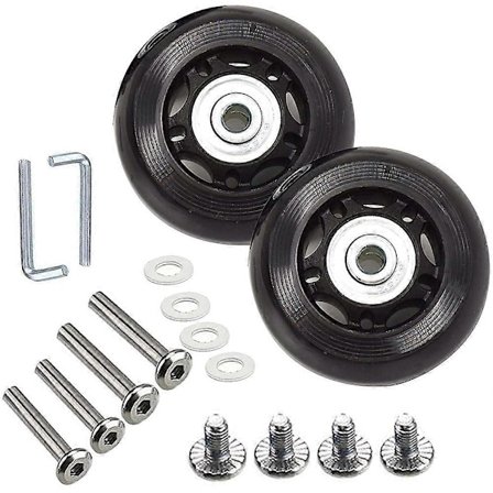 Kuffert Bagage Hjul Udskiftningssæt Gummi Universal Hjul Drejelig Hjul Lejeværktøj (OD:75 B:24)