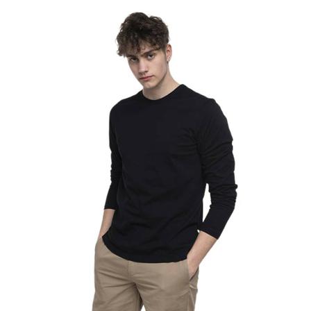 Wood Wood, Long sleeve T-shirt 2-pack Czarny, Mężczyzna, Rozmiar: L