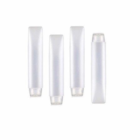 Galaxy Pakke med 6 30 ml/1 oz Reiseflasker Tomme Plastflasker med Myk Klem, Påfyllbare Kosmetiske Beholdere