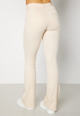 ONLY Blush Life Mid Flared Ecru Klær