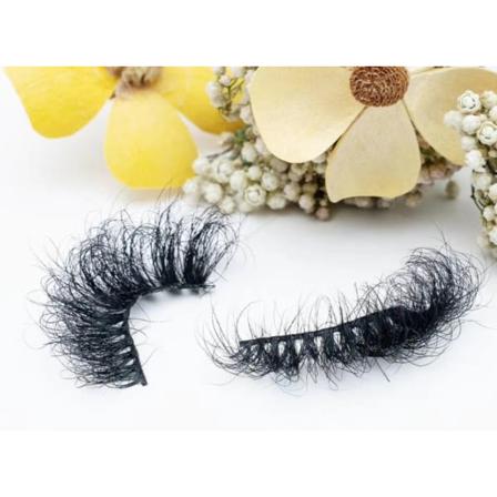 10 X Lösögonfransar 5d 07 Faux Mink Black 5 Par Svart