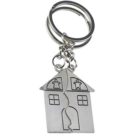 Par Nøglering Par Hjem Gave Nipsgenstande Udskiftning for Elskere