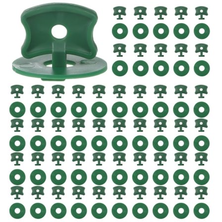 200 kpl kasvihuoneen kierreklipsejä, muoviset kasvihuoneen kiinnitysklipsit ja aluslevyt kasvihuoneen lisävarusteet jatkokulmaklipsit