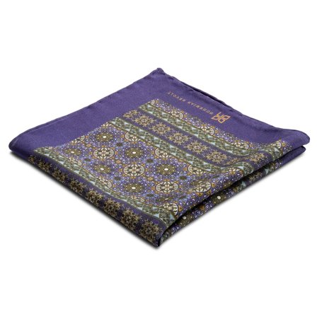 Pochette de costume en soie Bron Brux pour hommes - Pochettes de costume à motifs